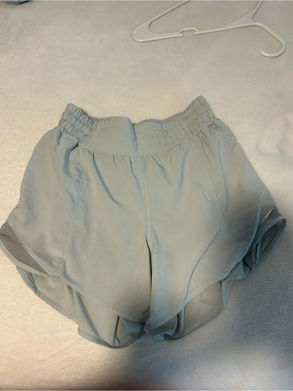 lululemon athletica Gray/ Blue Layered Running Shorts